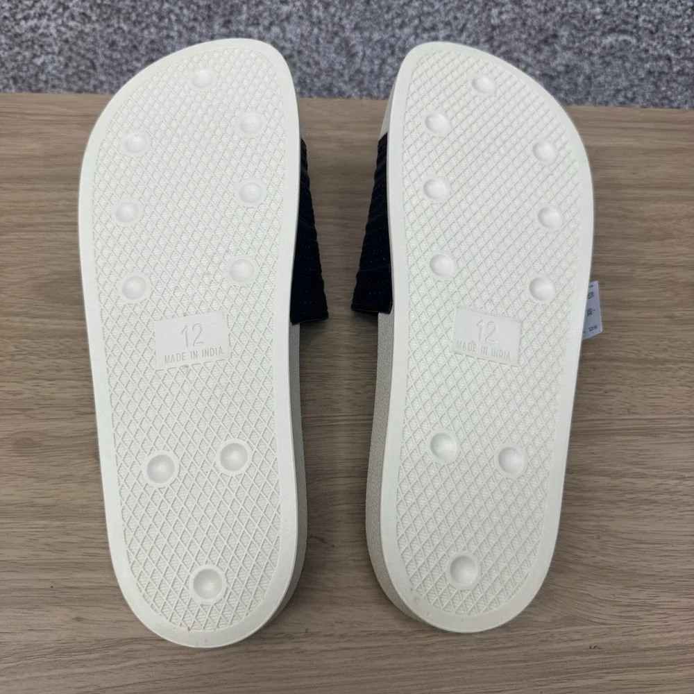 100 Thieves X Adidas‎ Adilette Slides Men's Size 12 Sandals Black Red JR9125 NEW